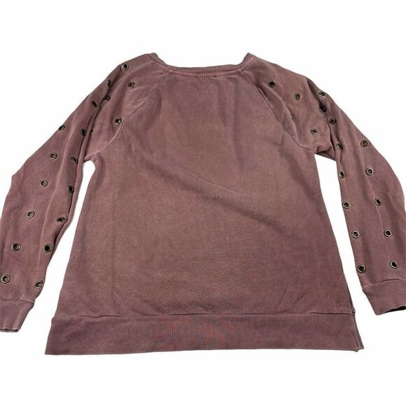 Joe’s Jean Collection Izzy Grommet Sweatshirt Pink - Picture 3 of 10